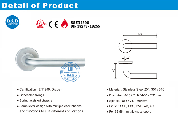 Lever Handle-DDTH002-D&D Hardware