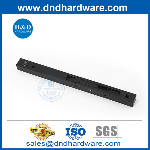 Stainless Steel Black Box Type Front Door Security Flush Bolt-DDDB008