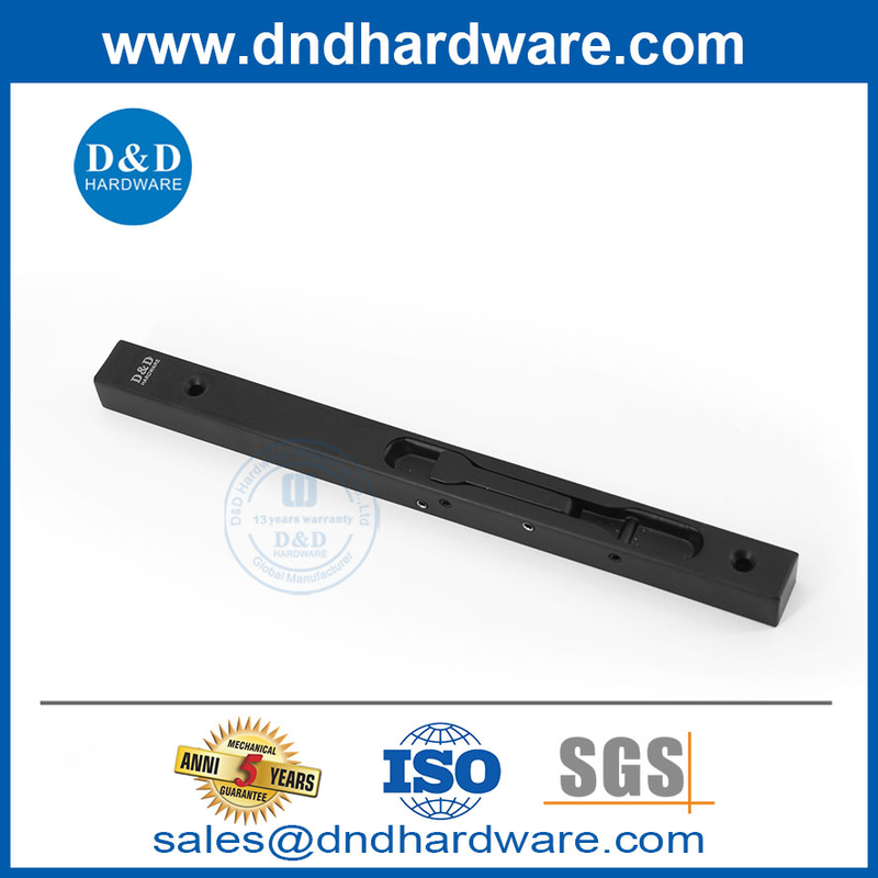 Stainless Steel Black Box Type Front Door Security Flush Bolt-DDDB008