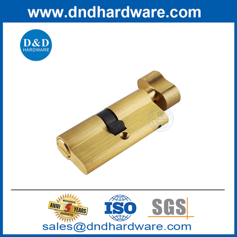 Professional Factory Good Price Satin Brass Door Lock Cylinder For Bathroom-DDLC007