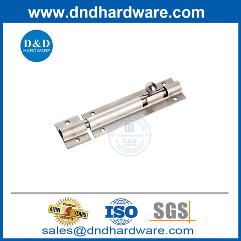 Stainless Steel 4 Inch Square Corner Tower Bolt for Store-DDDB024