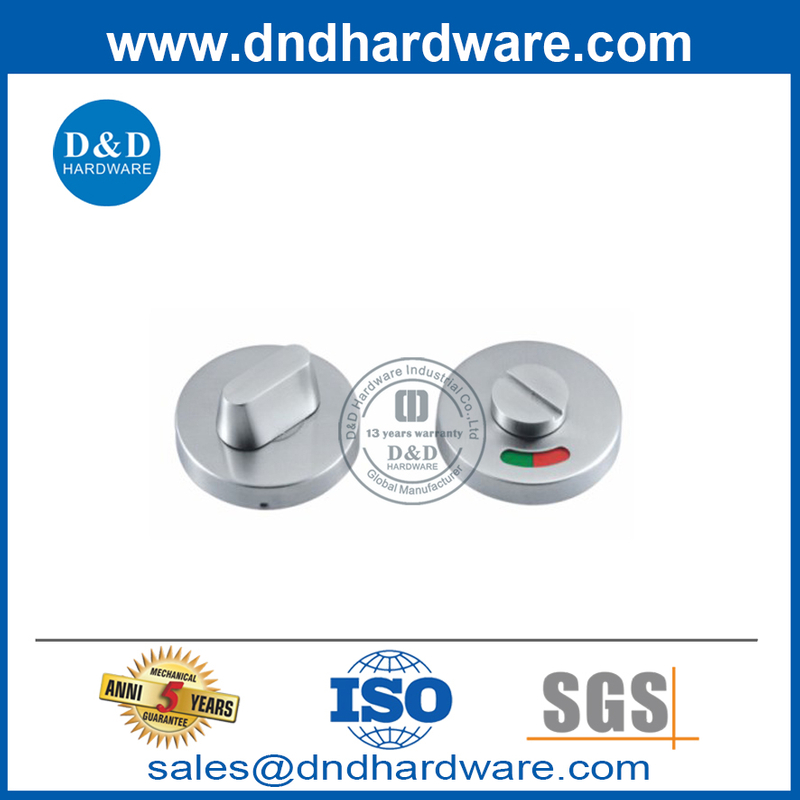 SS304 Thumbturn and Release with Indicator for Bathroom Door-DDIK001