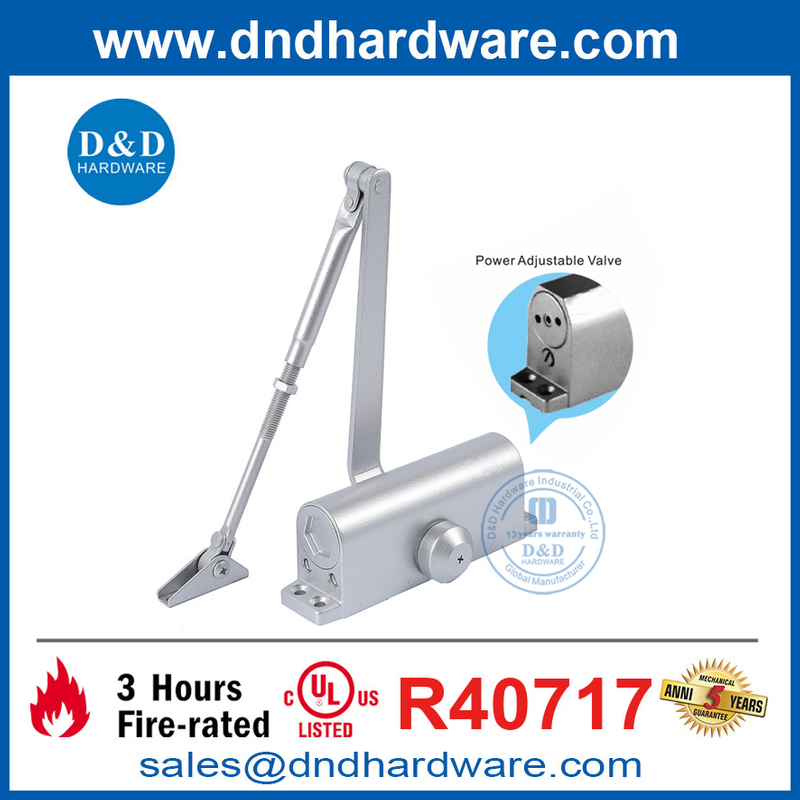 Simple Type UL Listed Best Hydraulic Backcheck Residential Door Closer-DDDC038BC