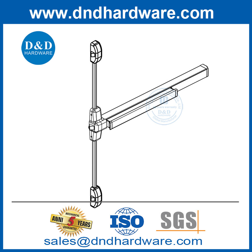 Doors with Panic Bars Stainless Steel And Aluminium Commercial Door Push Bar-DDPD307