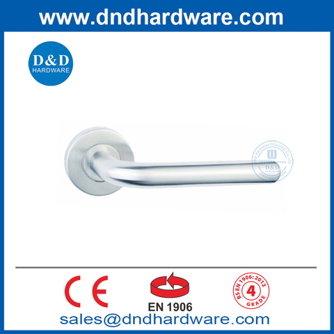 Industrial Door Handles EN1906 Stainless Steel Indoor Door Handles for Hotel-DDTH010