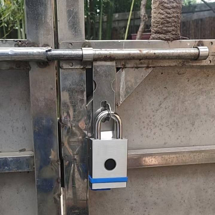 Waterproof Fingerprint Padlock with APP Heavy Duty Rust Resistant Padlock Smart Padlock-DDPL010