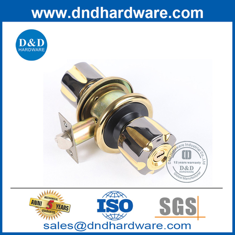 Zinc Alloy Entrance Function Door Knobset with Lock for Apartment Builiding Bedroom-DDLK059