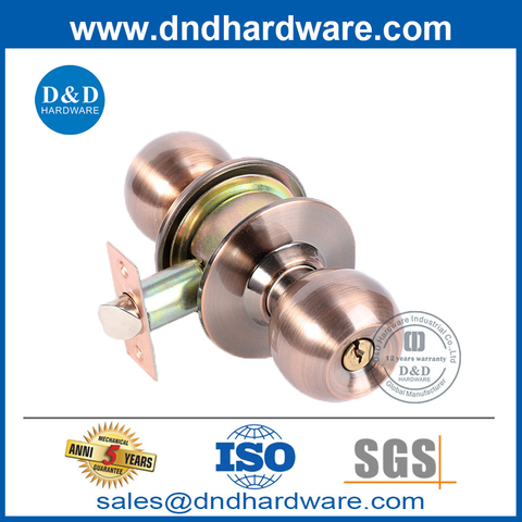 Modern Simple Design Zinc Alloy Bedroom Lock Set with Key-DDLK055