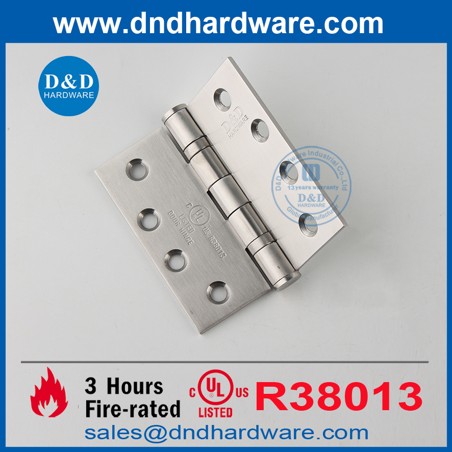Stainless Steel 316 UL Listed Fire Rated Front Door Hinge for External Door-DDSS001-FR-4X4X3.4