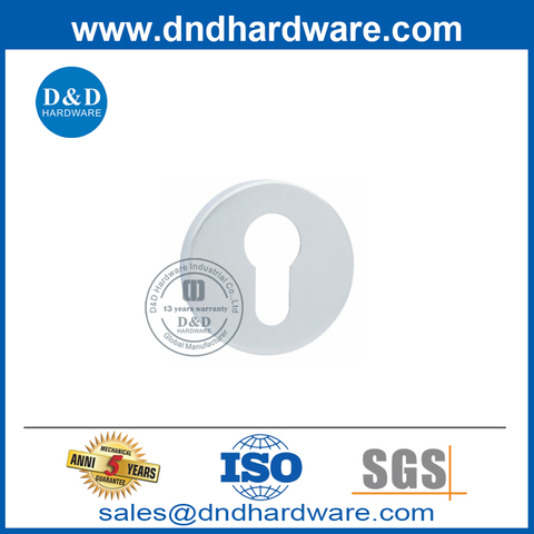 Stainless Steel Round Type Lever Handle Escutcheon for Wooden Door-DDES001