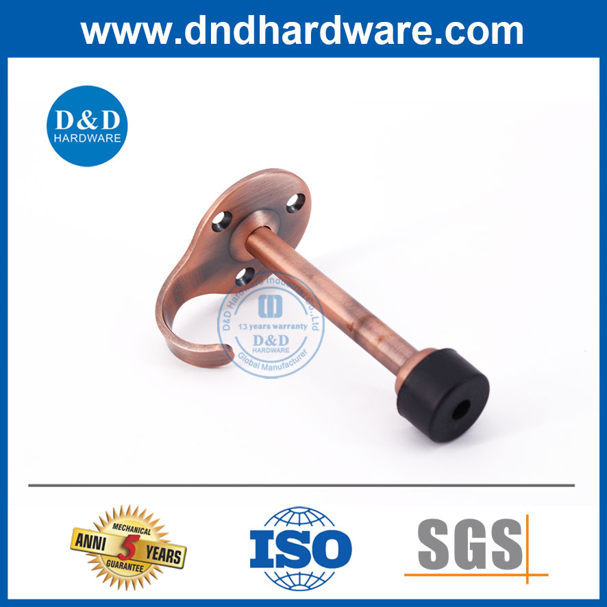 Antique Copper Stainless Steel Door Sop with Hook-DDDS017