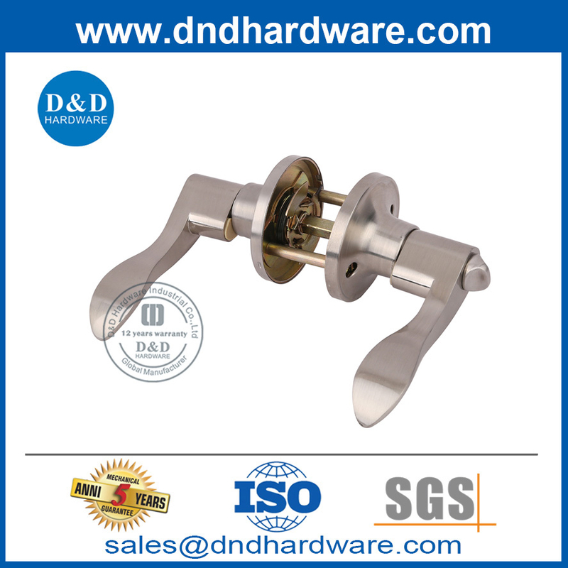 Zinc Alloy Internal Door Lever Handle Tubular Lock Set with Entrance Function-DDLK091