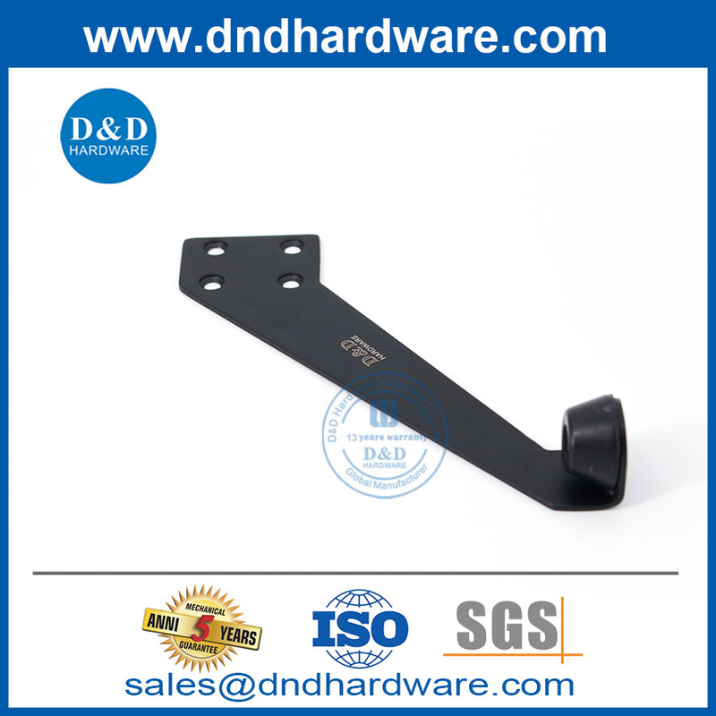 Matt Black Stainless Steel Overhead Door Stop on Door-DDDS026
