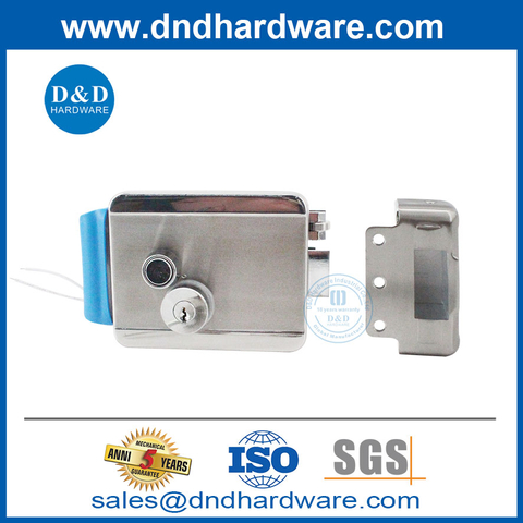 Brass Cylinder Night Latch Electrical Rim Lock for Exterior Door-DDRL160