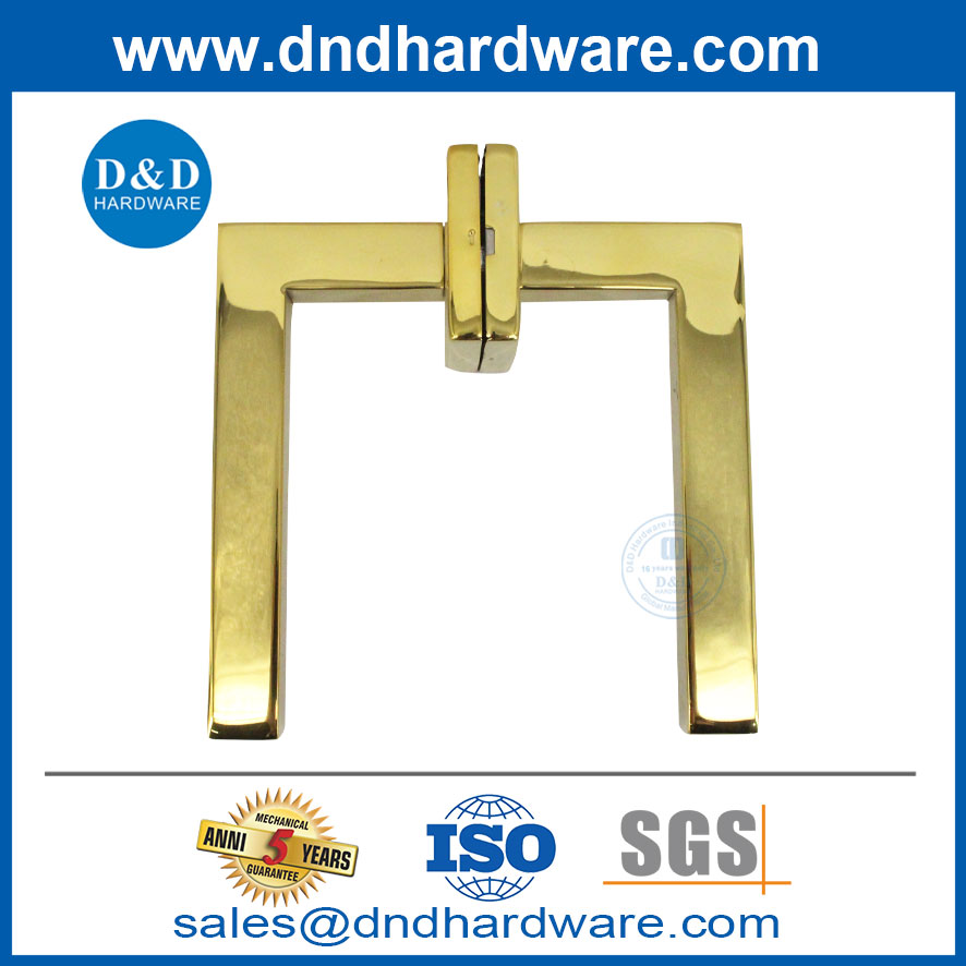 Outside Inside Golden Door Handle Stainless Steel Bedroom Door Handles-DDTH019