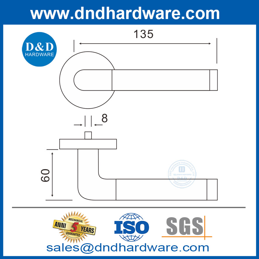 Best Front Door Handles Stainless Steel inside Door Handles-DDTH021