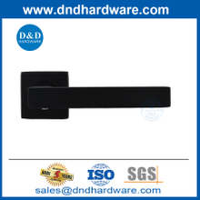 Passage Door Handles Black Stainless Steel Square Privacy Door Handle-DDTH020