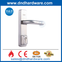 CE EN1125 Stainless Steel Fire Rated Lever Trim with Lock for Panic Bar-DDPD015