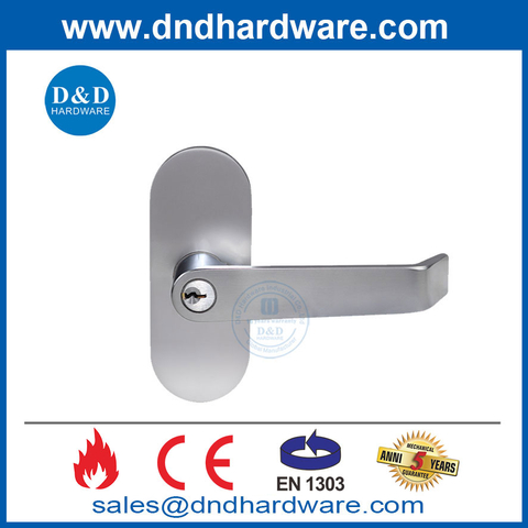 CE EN1125 Exterior Locking Lever Trim for Fire Rated Panic Exit Device-DDPD042
