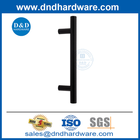 Entry Door Pull Handles Stainless Steel Black Glass Door Handles-DDPH031