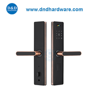 Metal Door Lock Finger Print Password Touch Keypad Electric Handle Smart Lock-DDDL003
