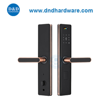 Metal Door Lock Finger Print Password Touch Keypad Electric Handle Smart Lock-DDDL003