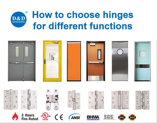 How to choose hinges for different functions?