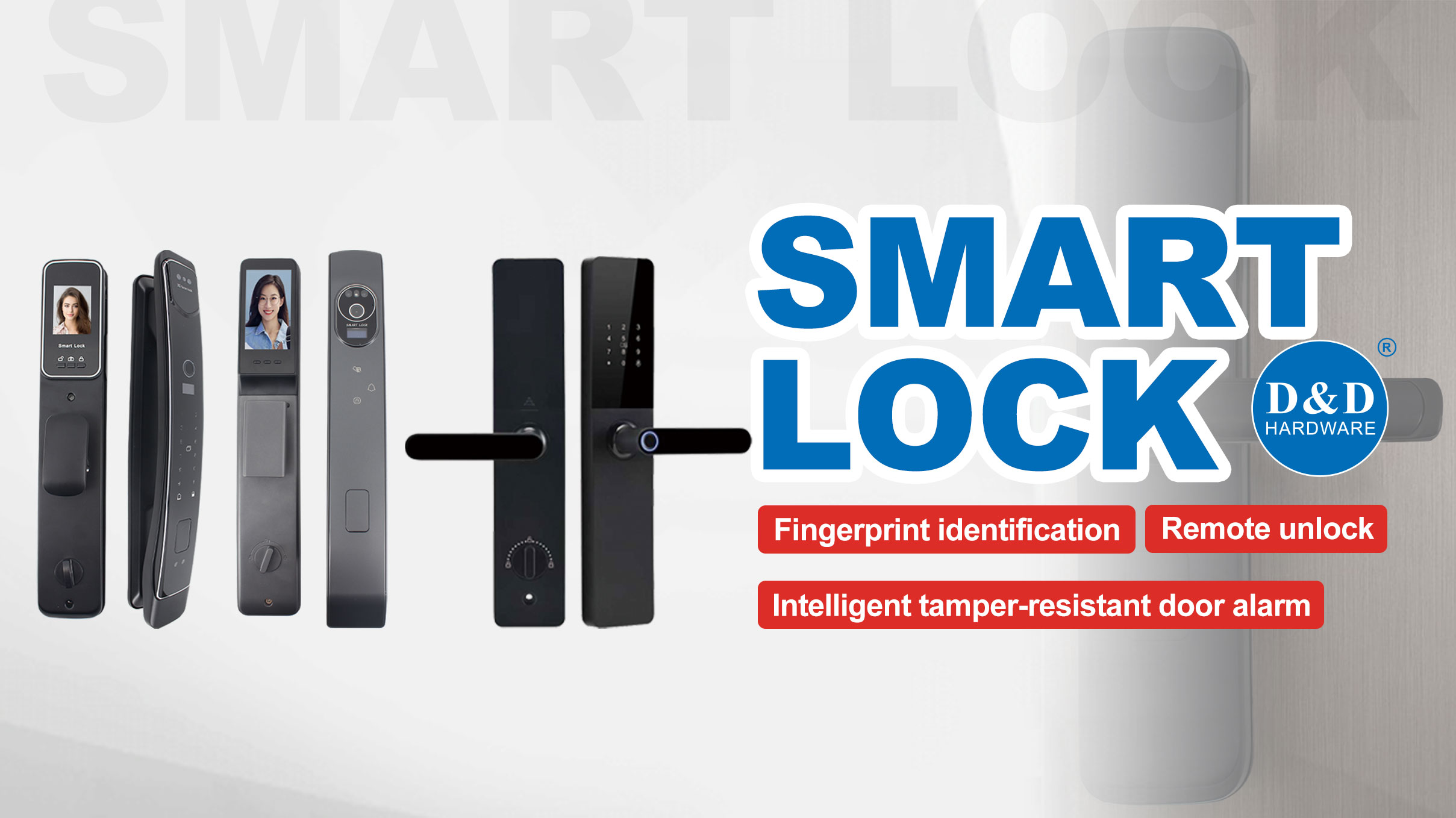 Biometric 3D Facial Recognition Digital Smat Lock with Camera