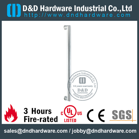 Grade 316 Square Level Double Sided Pull Handle for Glass Door-DDPH054