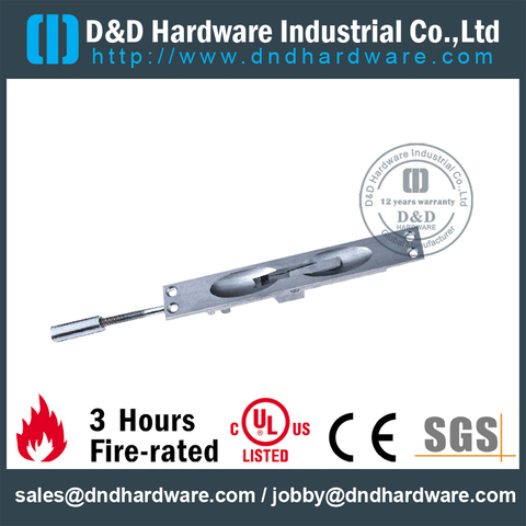 Brass Security Flush Bolt Lock for Entry Metal Door -DDDB010