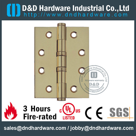 DDBH005-Solid Brass 2 Ball Bearing Hinge for Wooden Doors