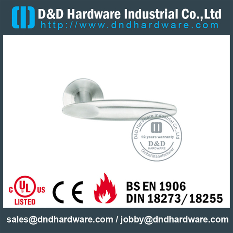 Stainless Steel 316 Solid L Shape Lever Handle for Double Doors-DDSH020