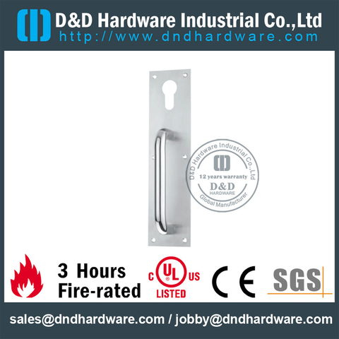 Antirust Night Latch Plate with Euro PZ Keyhole for Fire Escape Doors -DDPD017