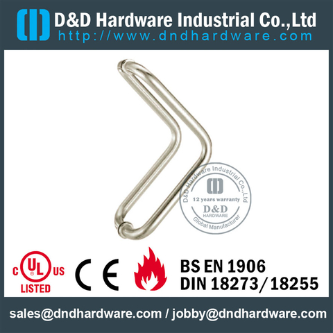 Stainless Steel 304 Corniform Pull Handle for Front Glass Door-DDPH012