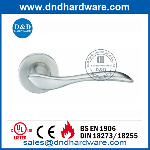 Modern Stainless Steel Bedroom Door Solid Lever Handle-DDSH014