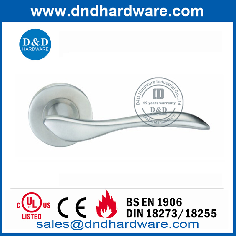 Modern Stainless Steel Bedroom Door Solid Lever Handle-DDSH014
