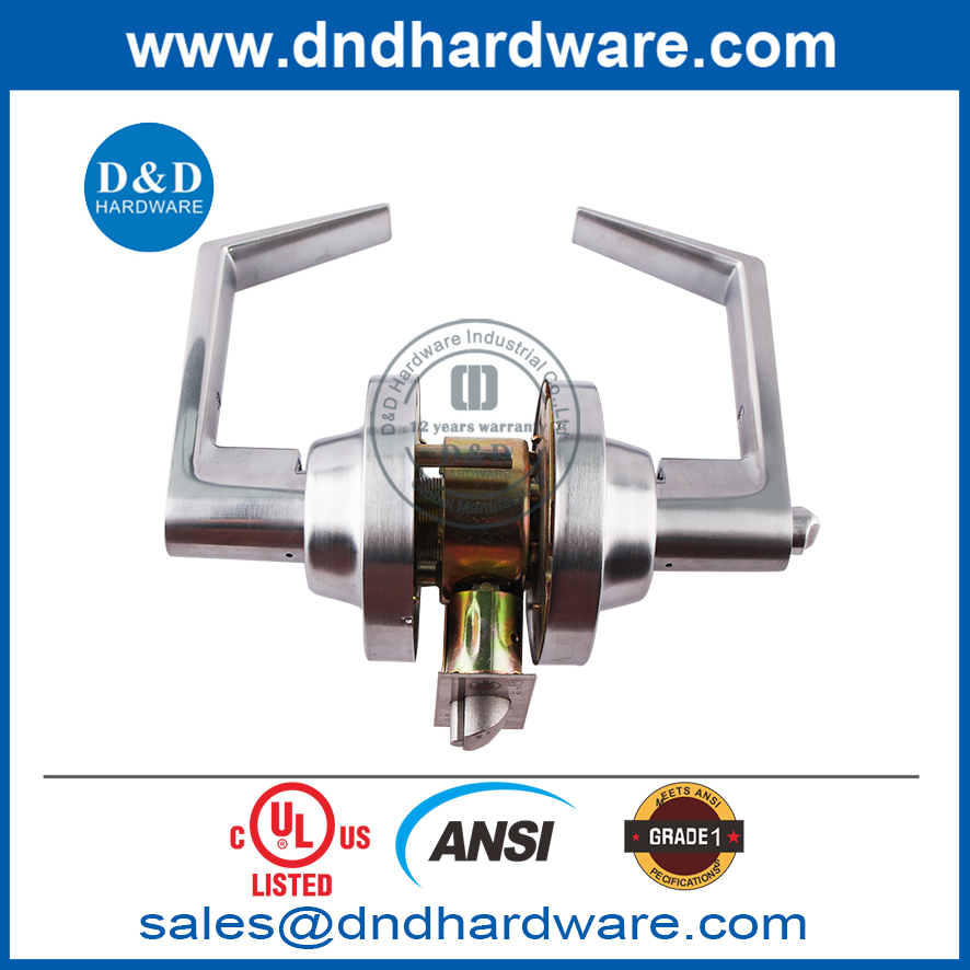 UL Listed ANSI Grade 1 Zinc Alloy Fire Resistant Tubular Lockset-DDLK009