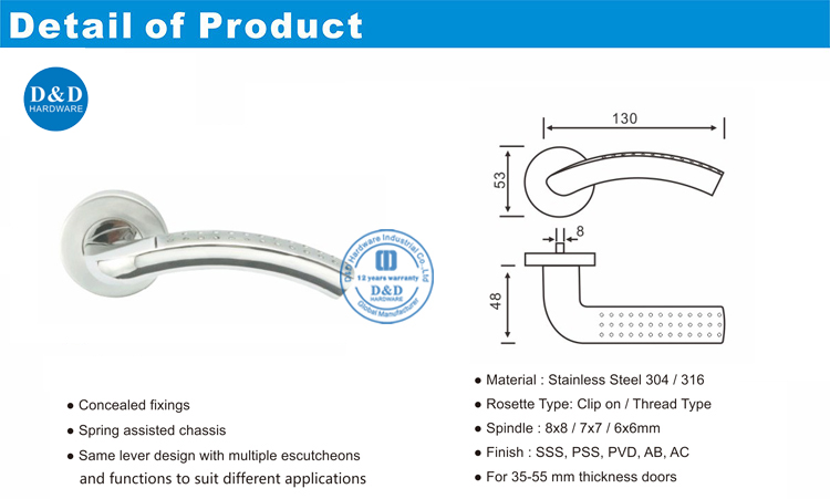 Safety Door Handle-DDSH029-D&D Hardware