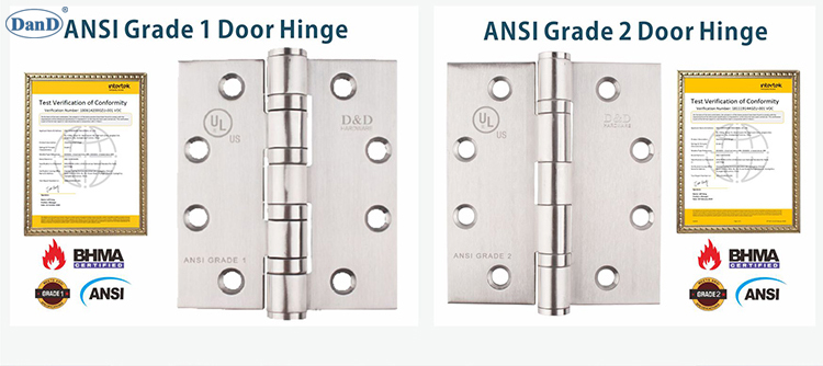 ANSI Grade 1 and Grade 2 Door Hinge-D&D Hardware