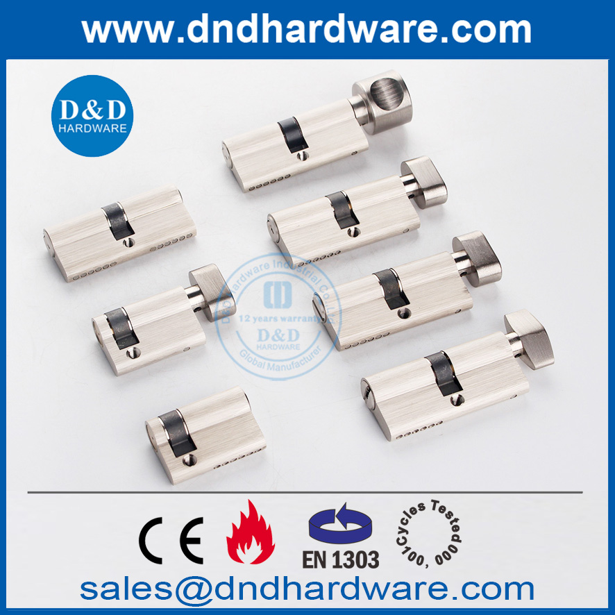 Polished Brass Best Thumb Turn Euro Cylinder for Washroom-DDLC007