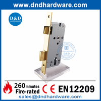 CE SS304 Front Door Lock Polished Golden Security Door Locks for Door-DDML009