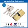 Satin Brass EN1303 Euro Double Lock Cylinder for Internal Door-DDLC003