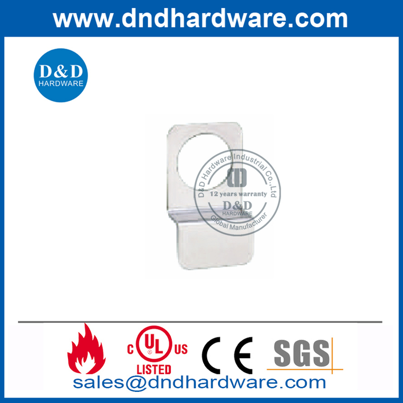 Stainless Steel Night Latch Plate with Cylinder-DDPD019