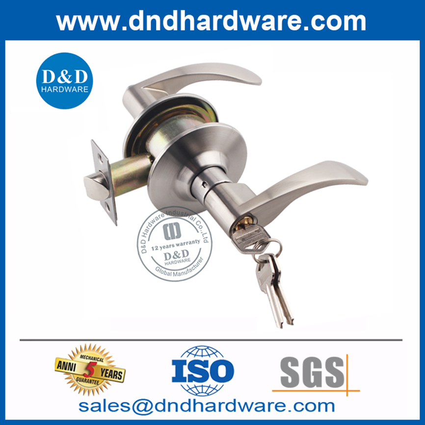 Zinc Alloy Lever Handle Lock Set for Commercial Door-DDLK005