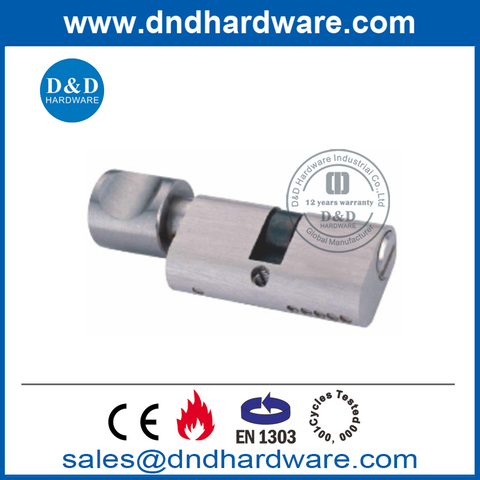 High Security Oval Bathroom Cylinder with Thumbturn-DDLC006