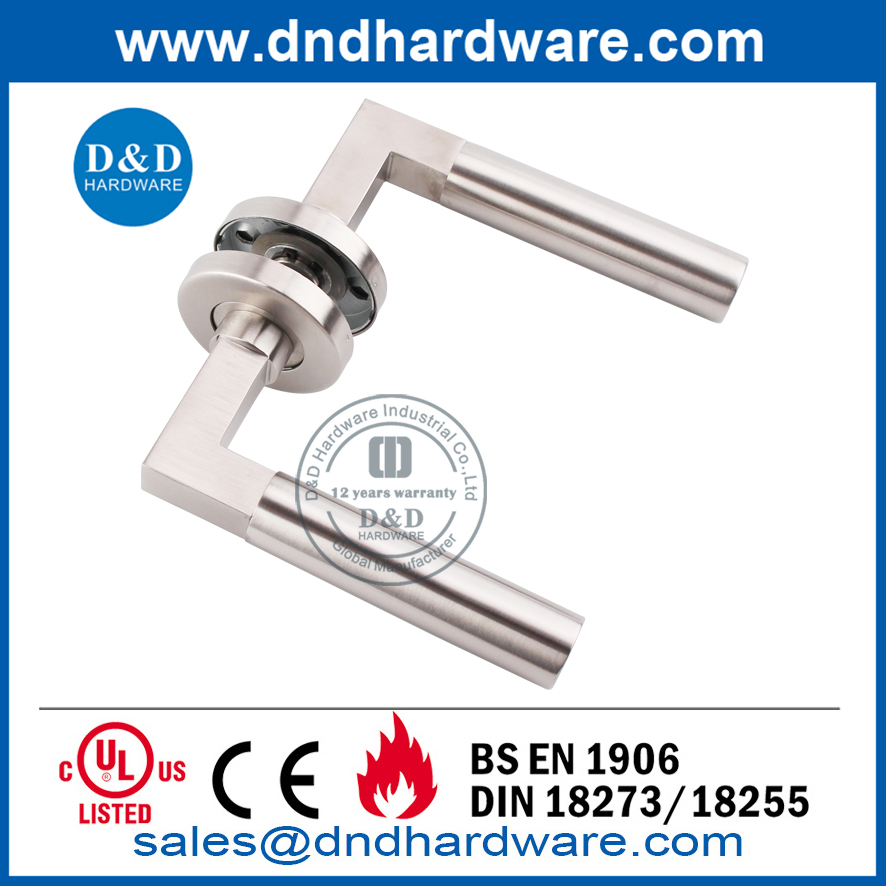 SUS304 Polished and Satin Finish Round Door Handle-DDTH023