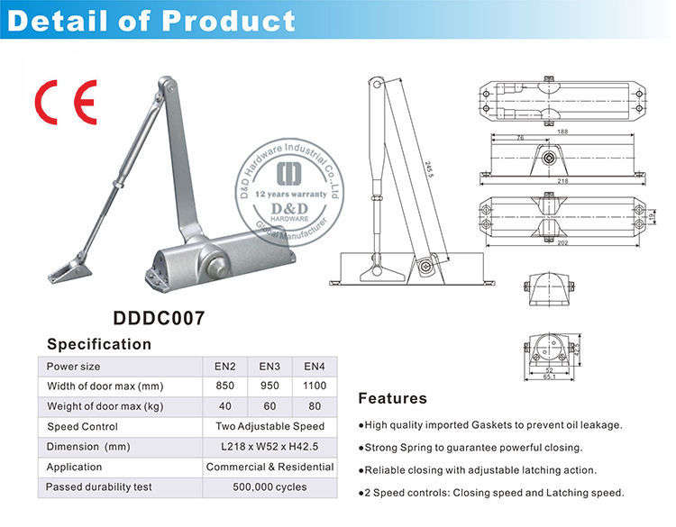 CE Door Closer-D&D Hardware