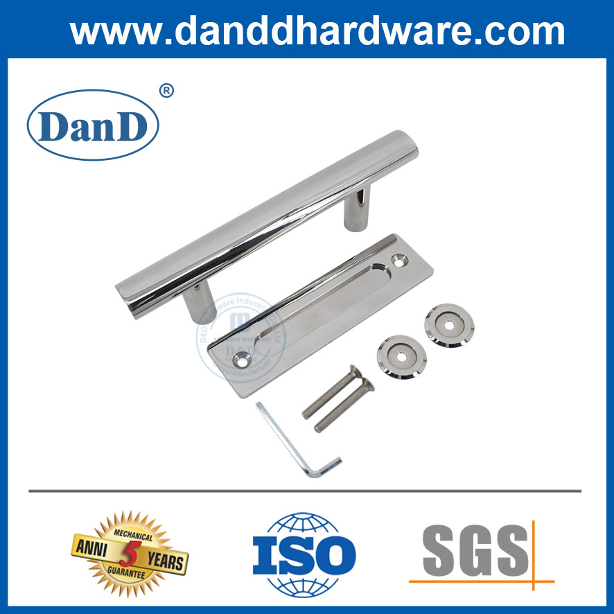 Stainless Steel Sliding Door Handle Interior Barn Door Hardware Handles Set-DDBD101