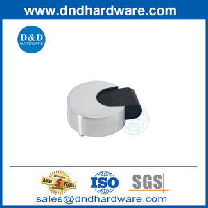 Stainless Steel Bathroom Door Stop Rubber Chrome Door Stops-DDDS043