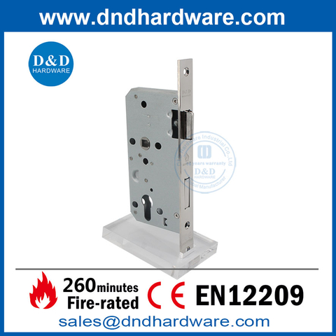 Modern Polish Finish EN12209 Fire Rated Entrance Door Lock-DDML009 